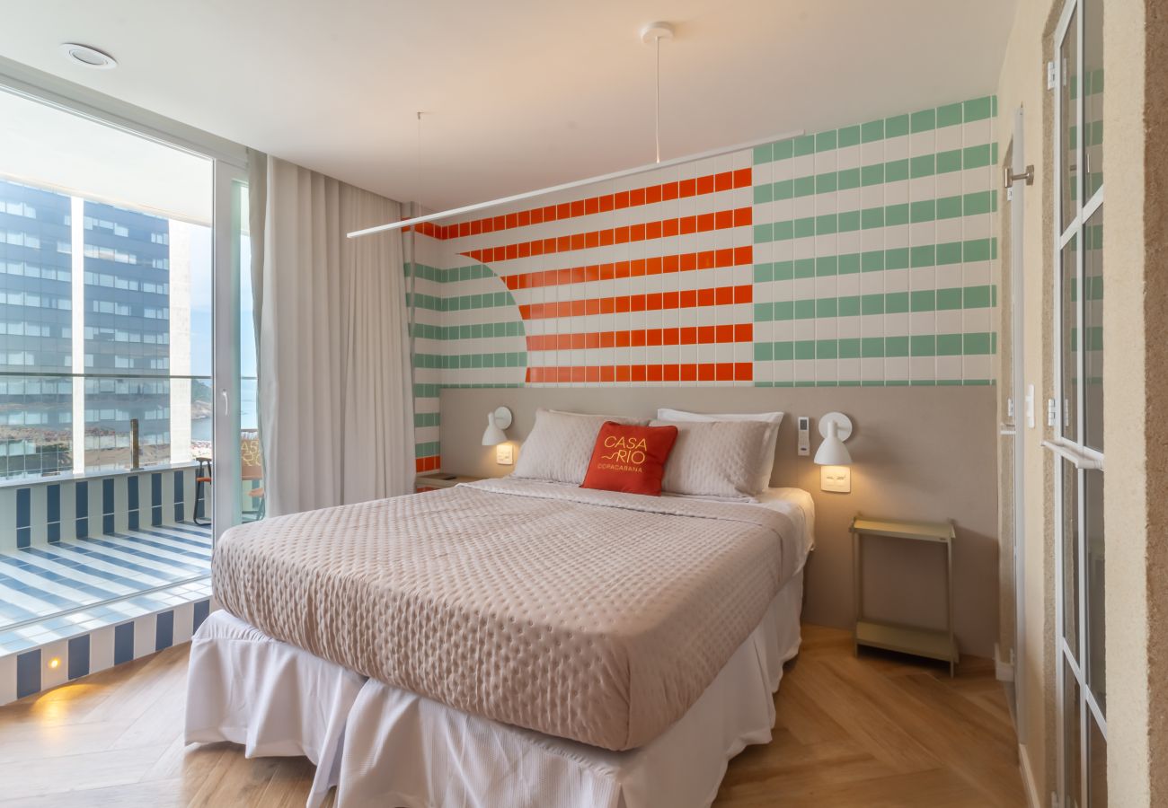 Apartamento em Rio de Janeiro - Vista para o Mar e Varanda com Banheira | Q23