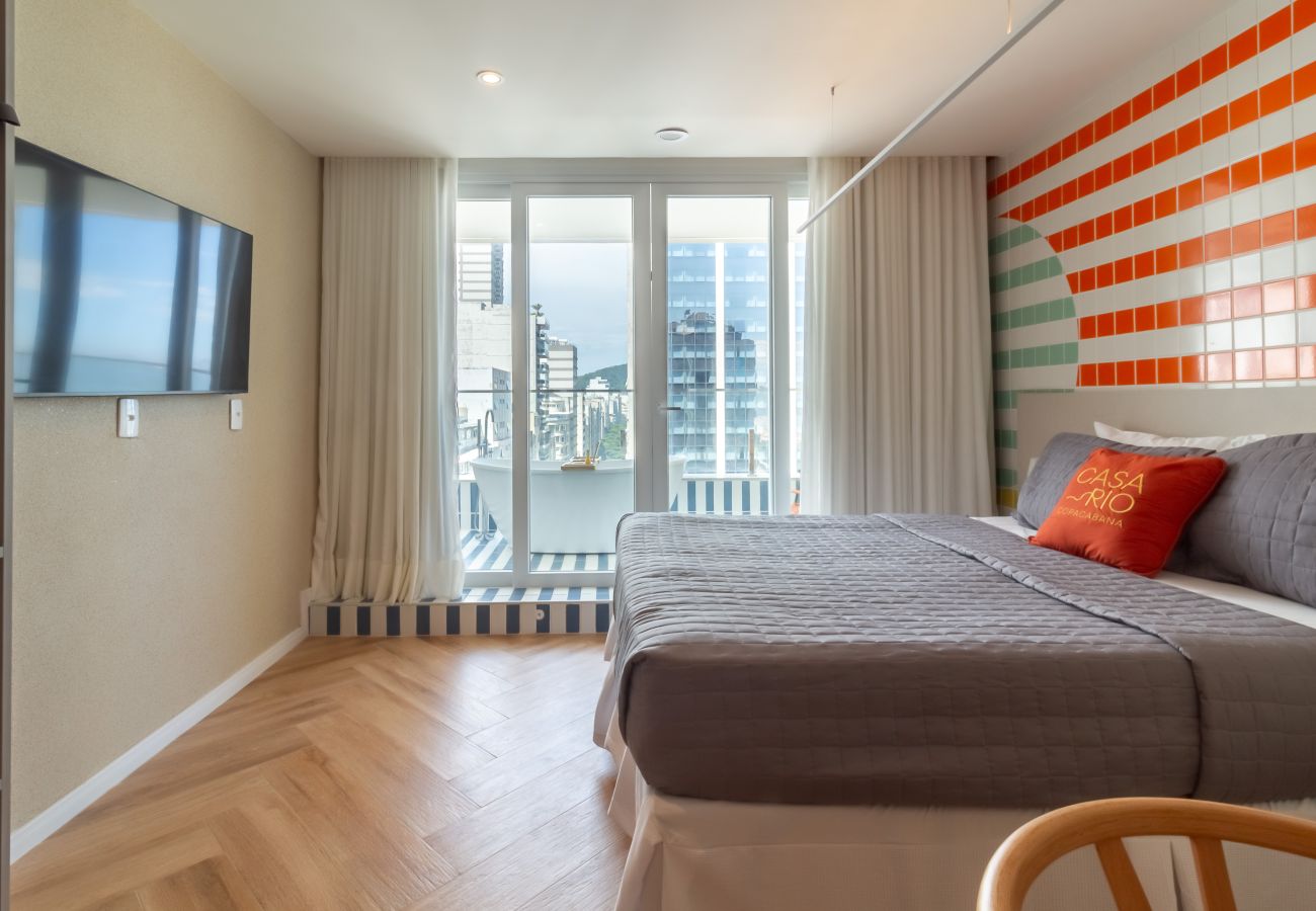 Apartamento em Rio de Janeiro - Vista para o Mar e Varanda com Banheira | Q22