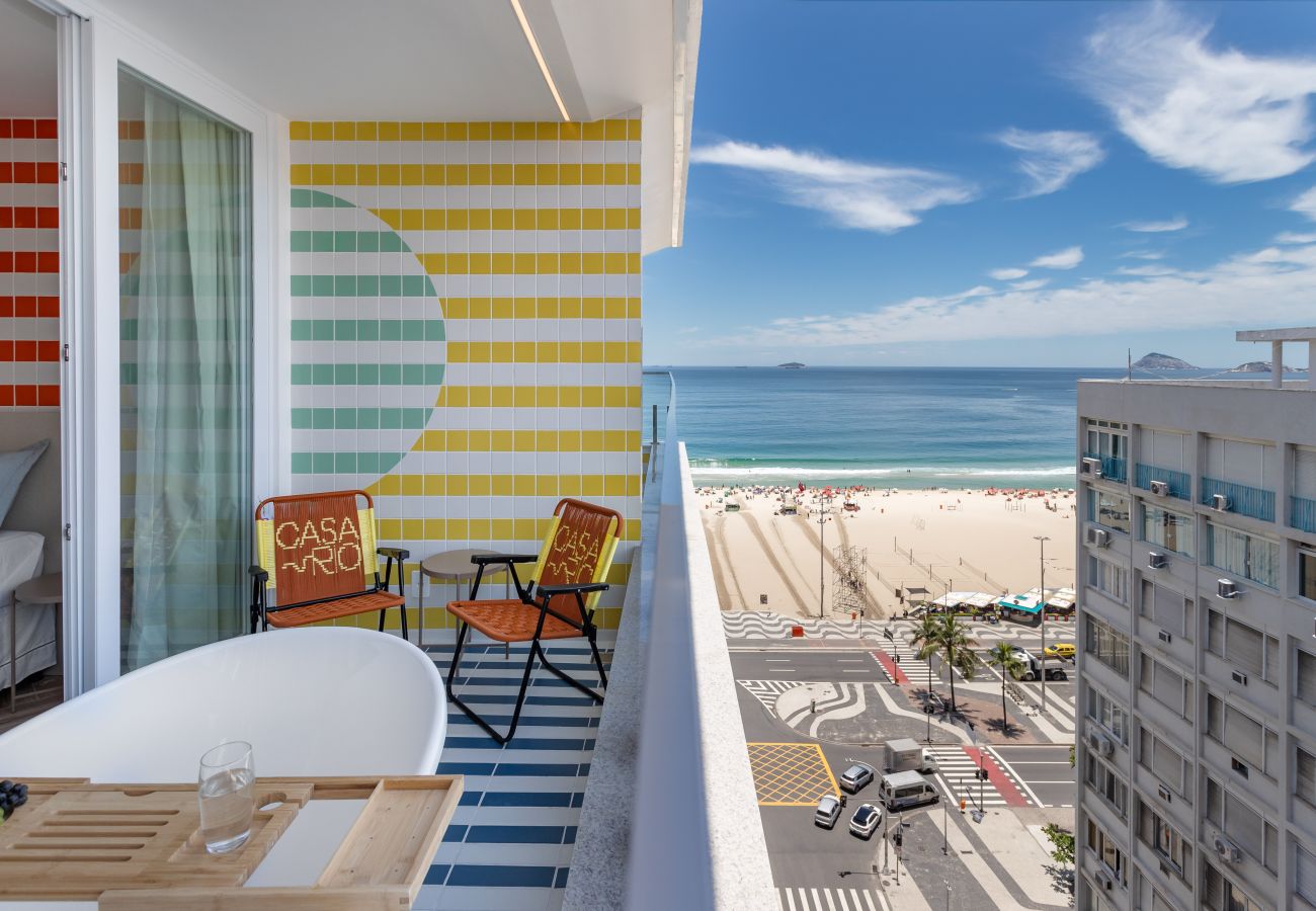 Apartamento em Rio de Janeiro - Vista para o Mar e Varanda com Banheira | Q11