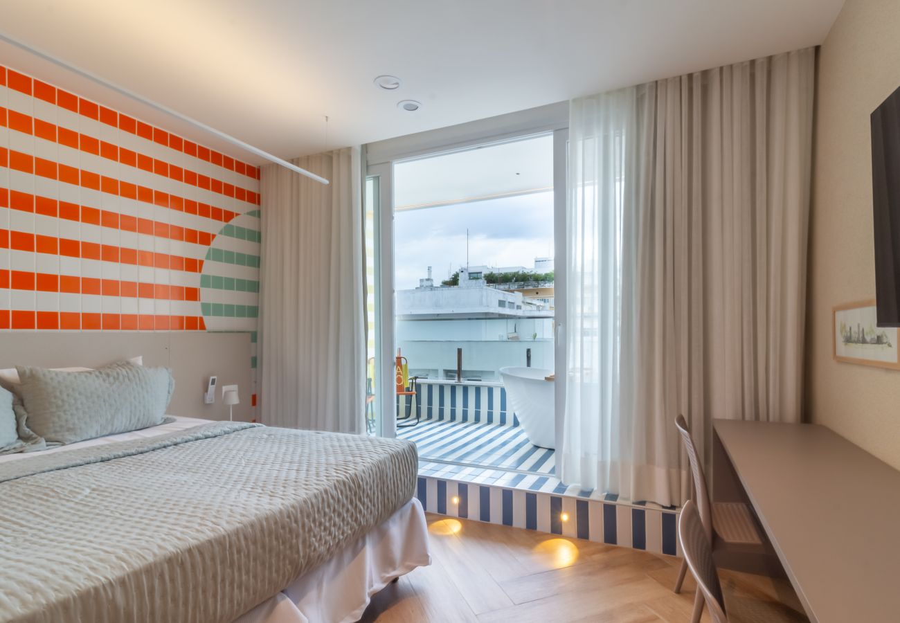 Apartamento en Rio de Janeiro - Vista al mar y balc&oacute;n con ba&ntilde;era | Q4