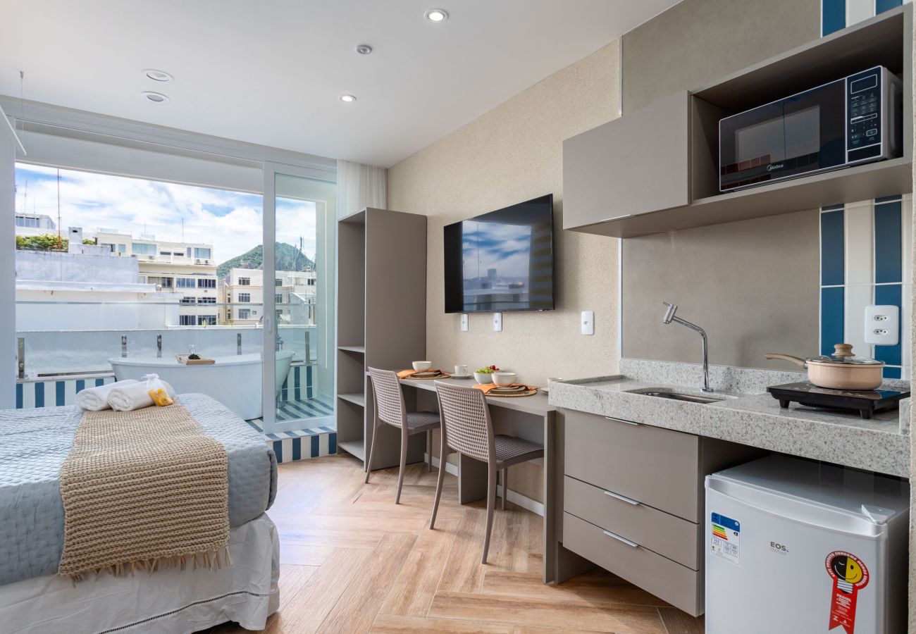 Apartamento en Rio de Janeiro - Vista al mar y balc&amp;oacute;n con ba&amp;ntilde;era | Q11