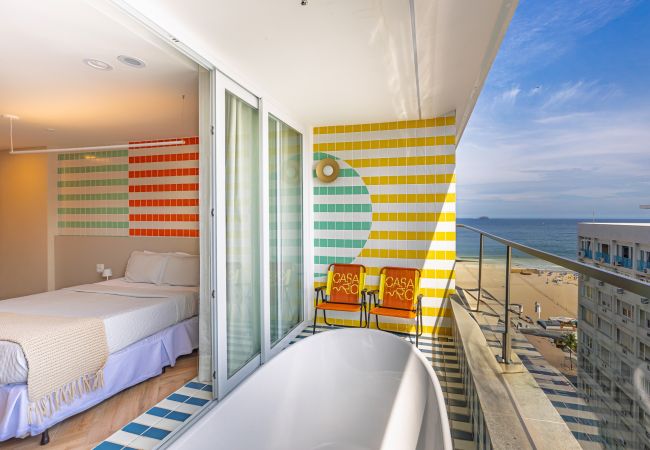 Appartement à Rio de Janeiro - Vista para o Mar e Varanda com Banheira  | Q4