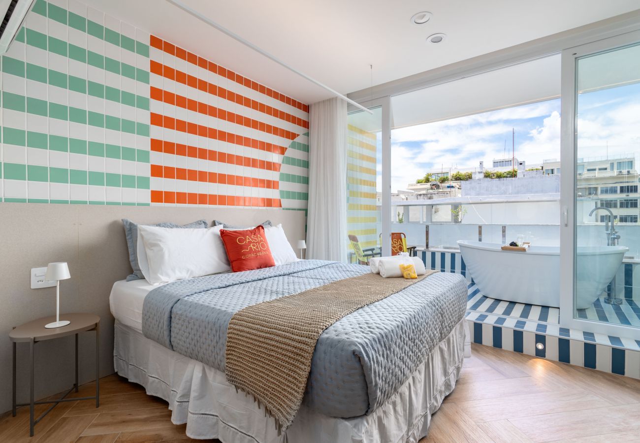 Appartement à Rio de Janeiro - Vista para o Mar e Varanda com Banheira | Q11